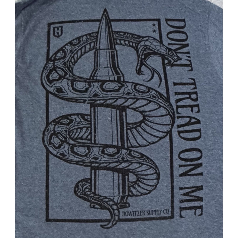 Howitzer Patriot Steeple Gray T Shirt Dont Tread On Me Military Streetwear Sz M